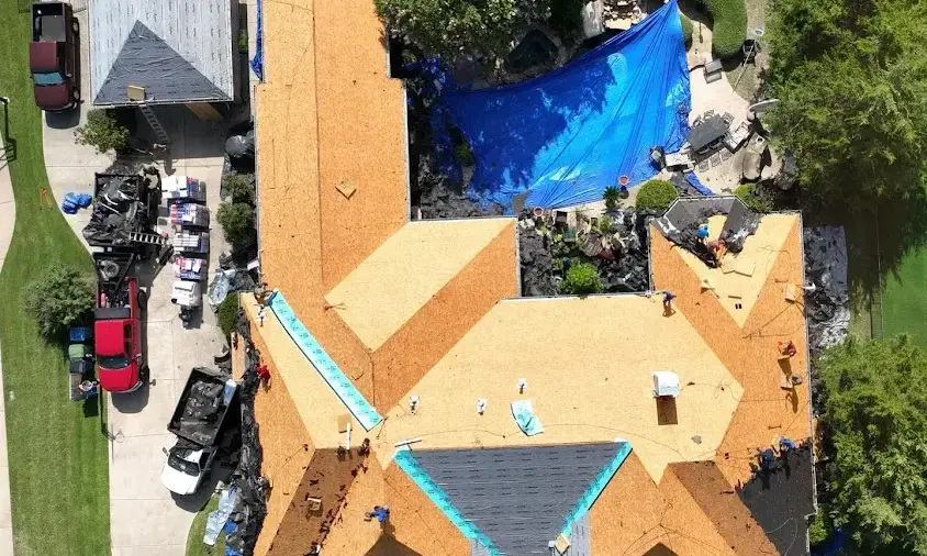 Professional Roof Repair being performed in Pigeon Forge